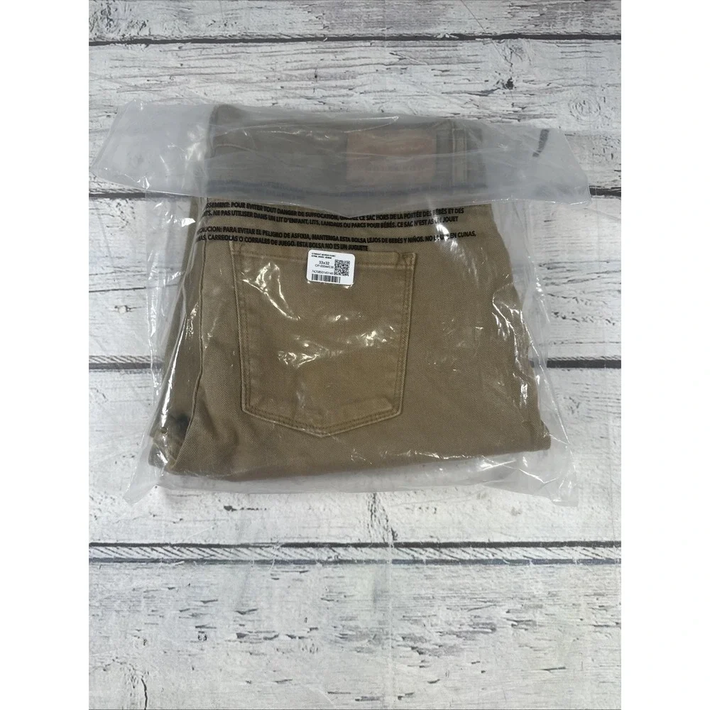 Mott & Bow Jeans Mens 33X32 Mercer Khaki Stretch Soft Twill Denim NWOT